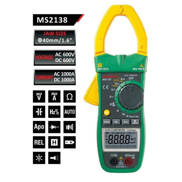 Mastech MS2138R Clamp Meter - Image 2