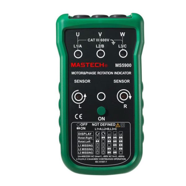 MANUAL Mastech MS5900 Motor & Phase Rotation Indicator