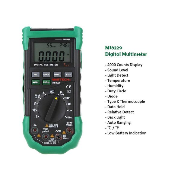 Mastech MS8229 Digital Multimeter - Image 3