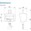 SiGMA M51 Series - 100 Kg, 300 Kg, 500 Kg, 1000 Kg (1 ton), 2000 kg (2 ton) - Hanging and Crane Scale - Image 3
