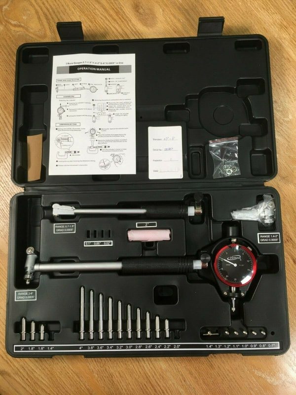 iGaging Dial Bore Gauge 0.7"-6"/0.0005" - Deep Engine Hole Cylinder Measurement Gauge - Image 2