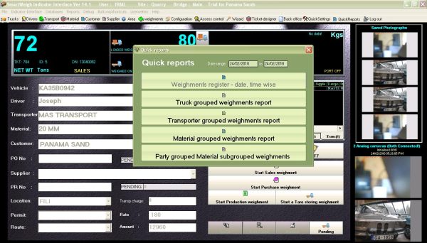 Weighbridge Software Smartweigh with Inventory and Production - Image 3