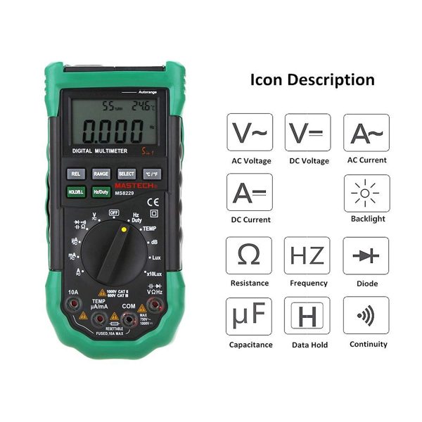 Mastech MS8229 Digital Multimeter - Image 2