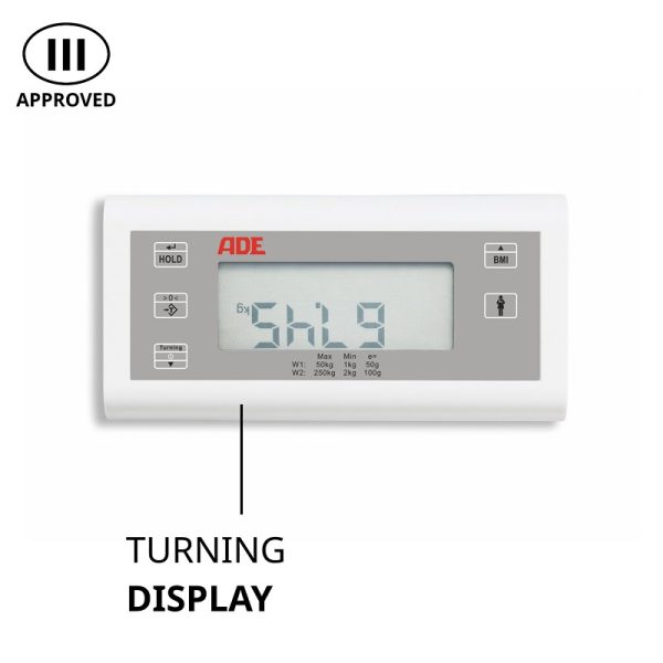 ADE M320000-01 - Approved electronic BMI column weight and height scale - Image 6