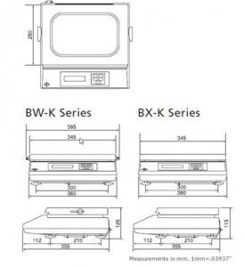 Shimadzu BX Precision Balance drawings