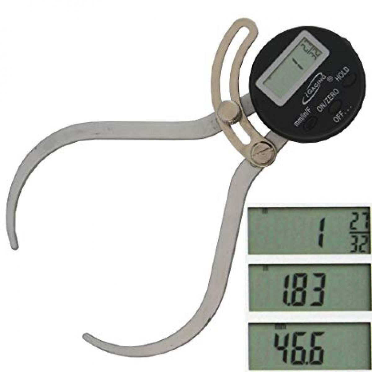 External digital clearance caliper gauge